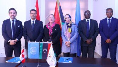 برنامج الأمم المتحدة الإنمائي وسفارة كندا بليبيا يوقعان اتفاقية تعاون لدعم وحدة المرأة بالمفوضية.