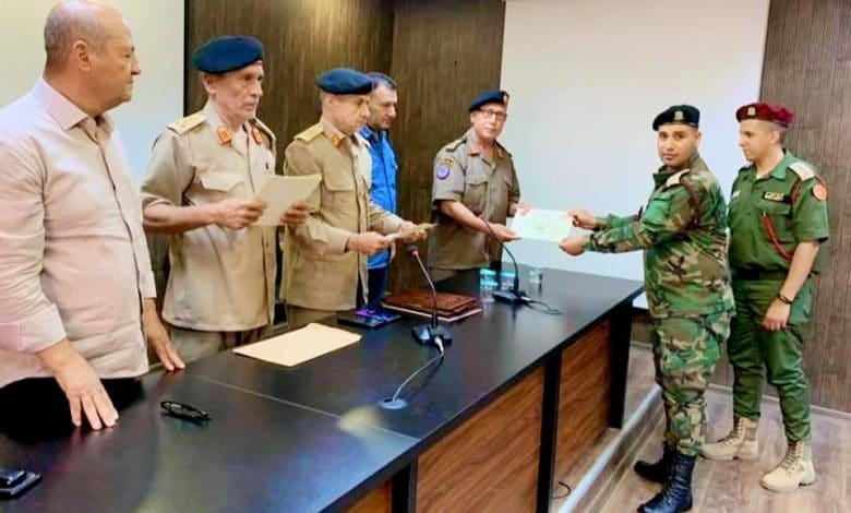 اختتام الملتقى العلمي الثاني للقضاء العسكري بمدينة مصراتة .