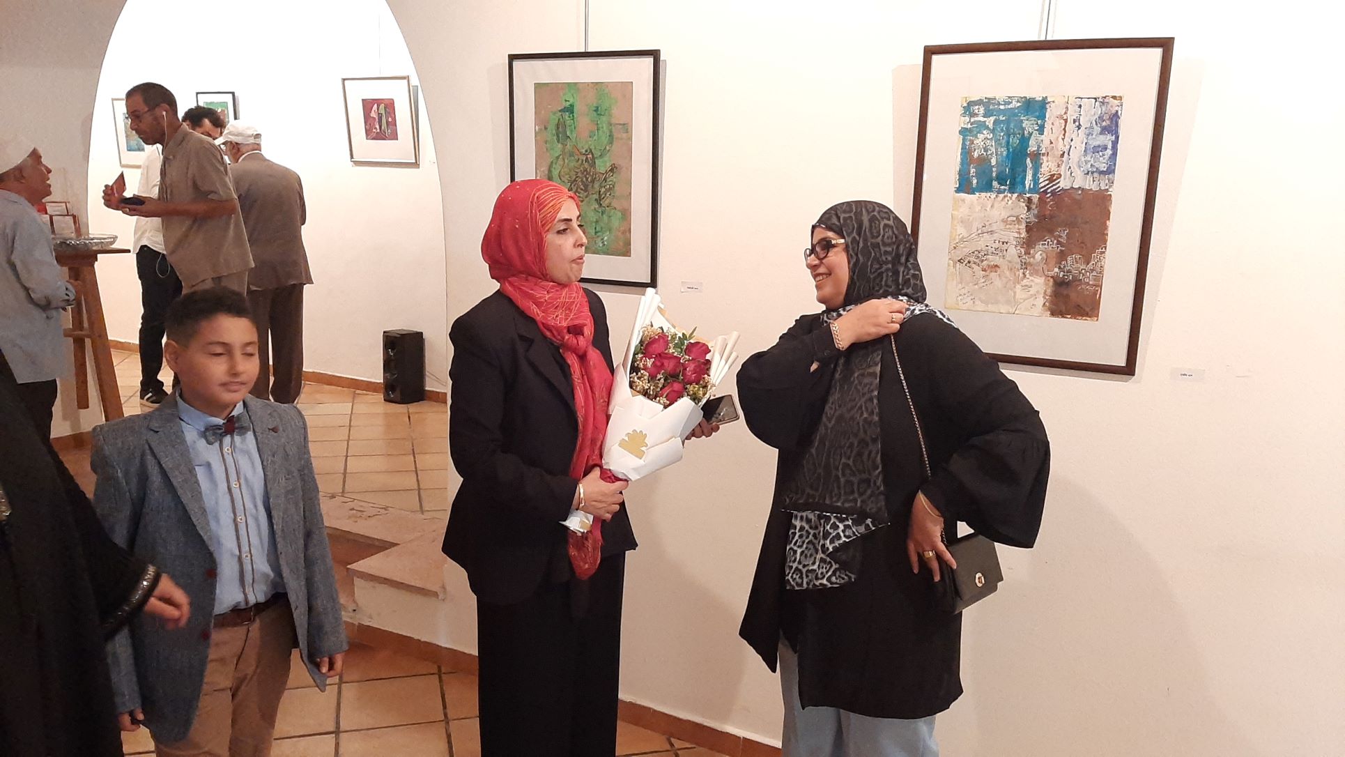  إفتتاح المعرض الفني "توشّى" للفنانة خديجة احمد الفرجاني