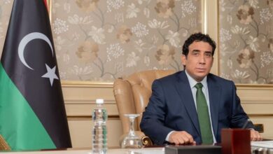 المنفي يشدد على ضرورة استعادة وحدة الليبيين وإنهاء المراحل الانتقالية وتجديد شرعية المؤسسات.