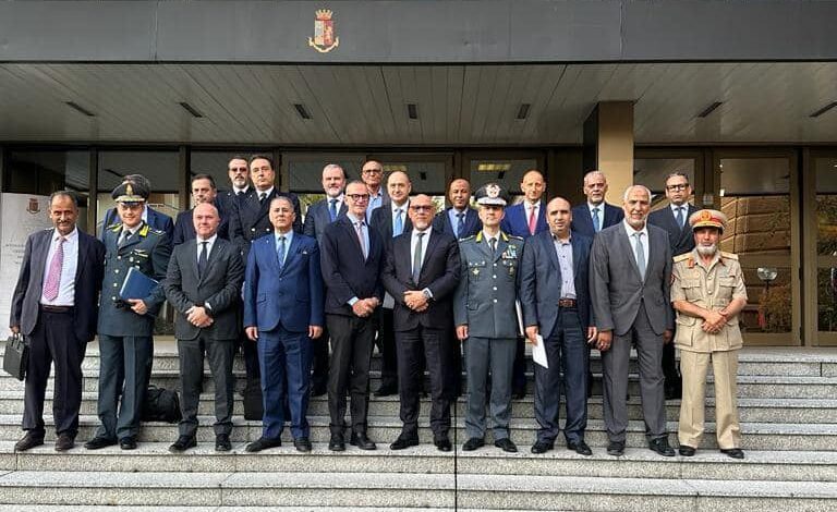 فريق العمل الليبي الايطالي المعني بشؤون الأمن يعقداجتماعه الثالث في العاصمة الإيطالية روما